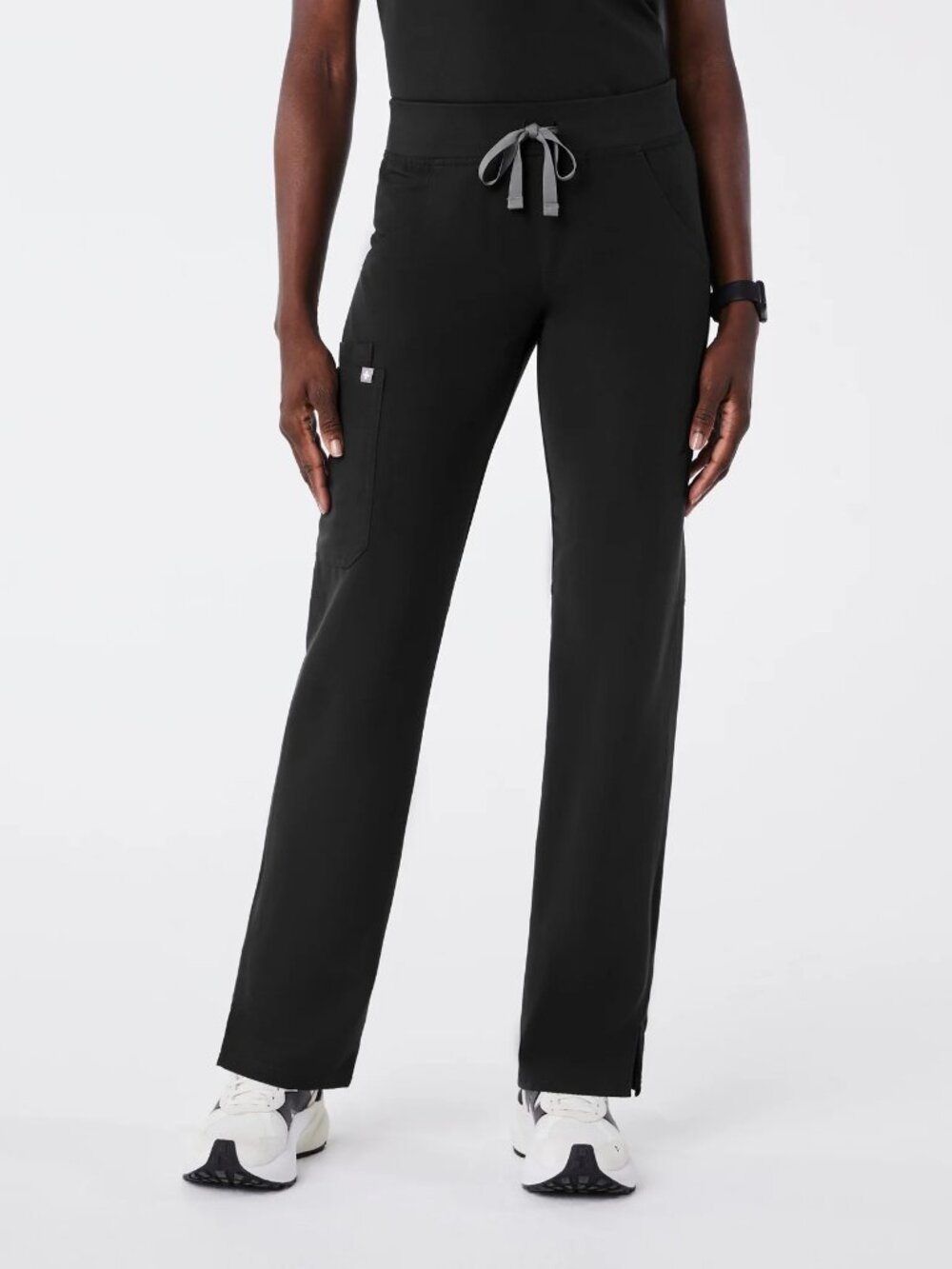 FIGS Women's Black Kade - Tall Cargo Scrub Pants Black